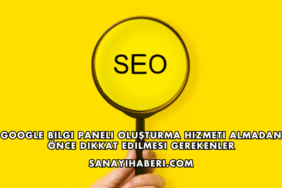 Google Bilgi Paneli Oluşturma Hizmeti Almadan Önce Dikkat Edilmesi Gerekenler